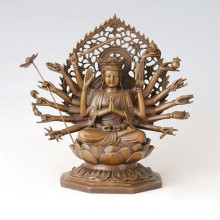Buddha Statue Avalokitesvara The Thousand-Hand Bodhisattva Bronze Sculpture Tpfx-081